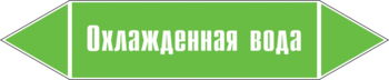 Маркировка трубопровода "охлажденная вода" (пленка, 358х74 мм) - Маркировка трубопроводов - Маркировки трубопроводов "ВОДА" - . Магазин Znakstend.ru