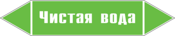 Маркировка трубопровода "чистая вода" (пленка, 716х148 мм) - Маркировка трубопроводов - Маркировки трубопроводов "ВОДА" - . Магазин Znakstend.ru